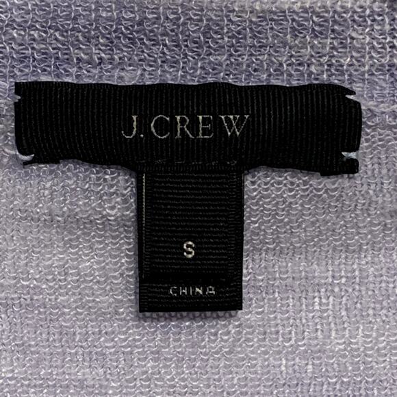 Women's J. CREW Size S Dual Zip Front Linen Blend Cardigan Sweater Lightweight - Picture 2 of 8